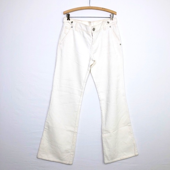 BCBG max Azria jean Joyce, classic ivory corduroy, classic trouser - Picture 1 of 10